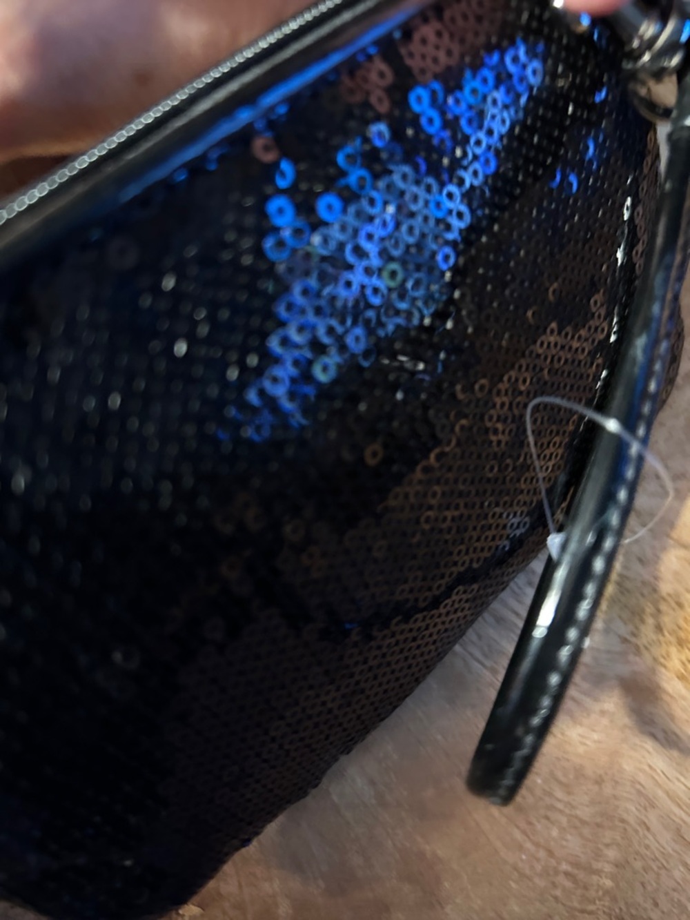 Coach Black Sequin Wristlet Clutch - Picture 4 of 11